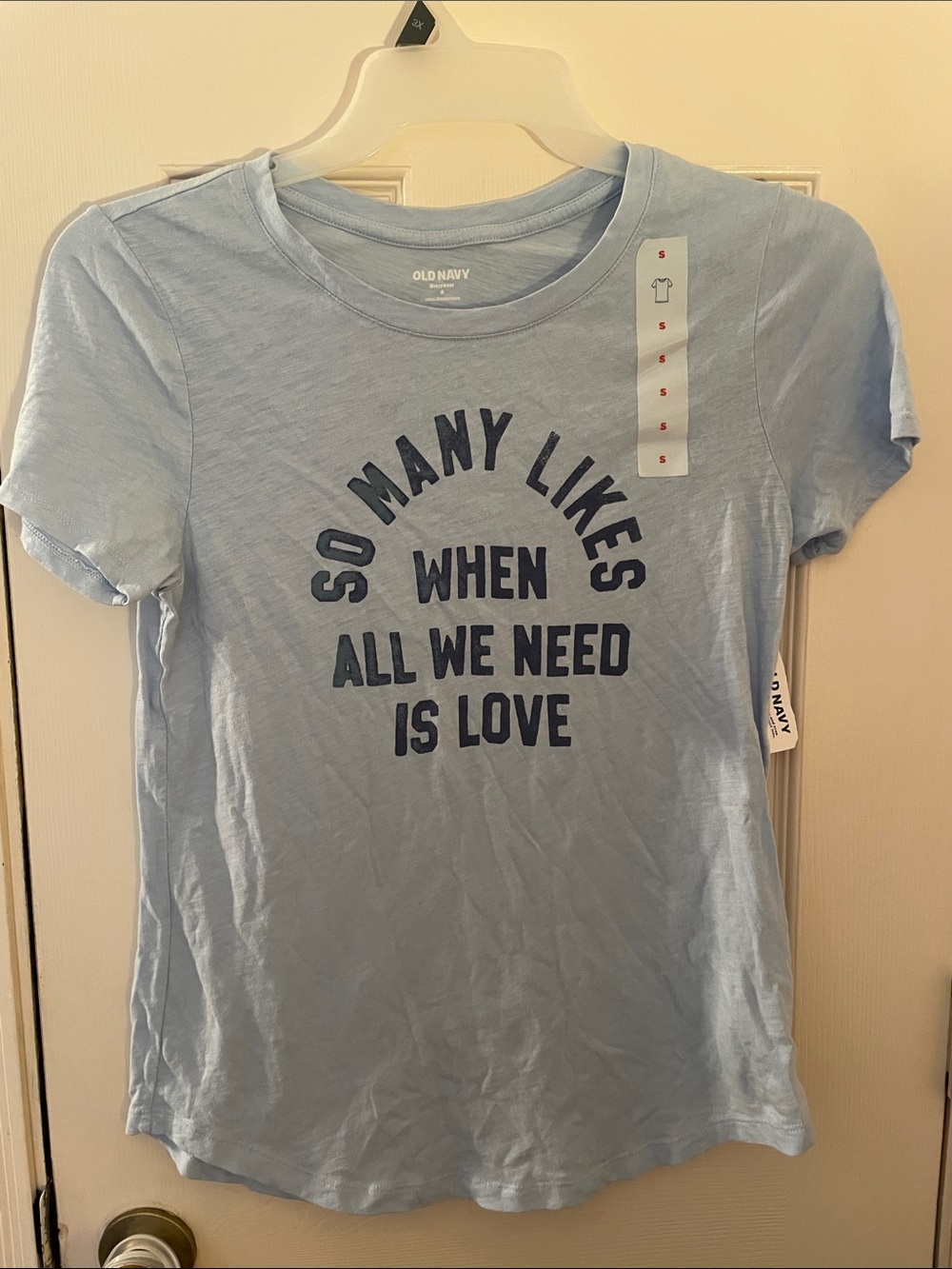 Old Navy Light Blue womens Short-Sleeve Graphic Tee - NWT small